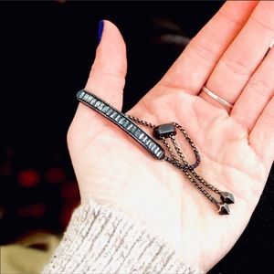 Kendra Scott Jack Navy Gunmetal Chain Bracelet